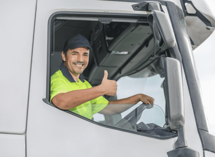 Heavy vehicle truck driver
