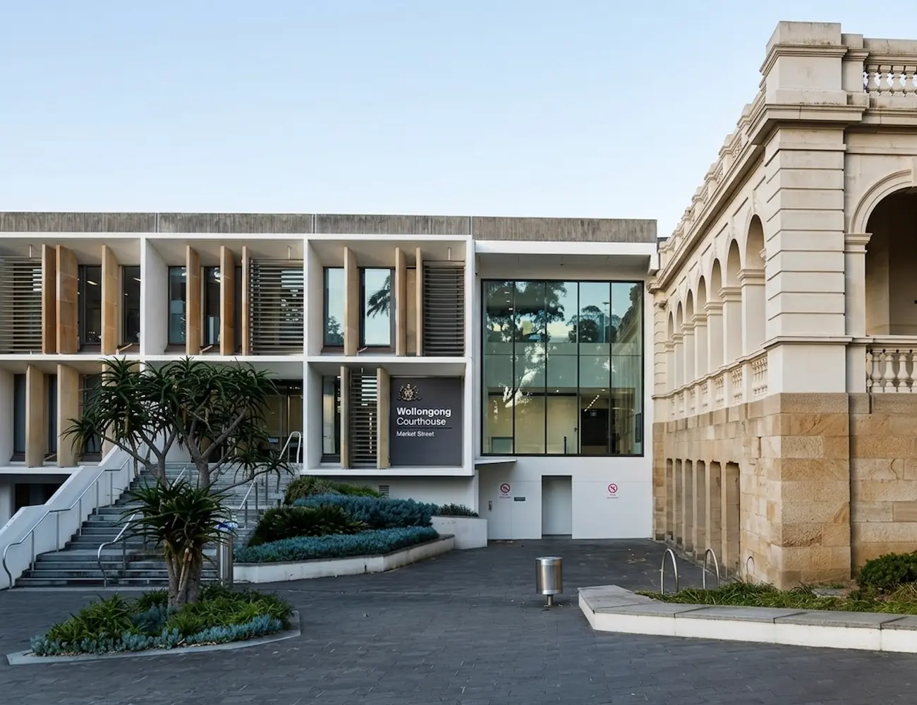 Wollongong Local Court on the corner of Church and Market Streets, Wollongong