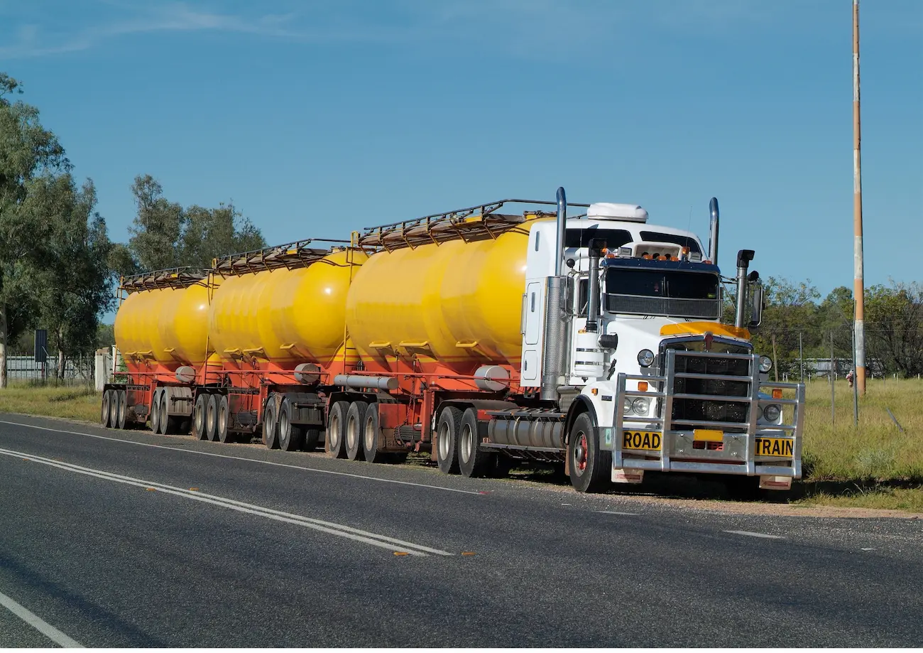 Heavy vehicle truck on an Australian road