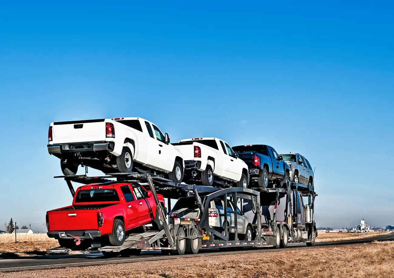 Loaded heavy vehicle